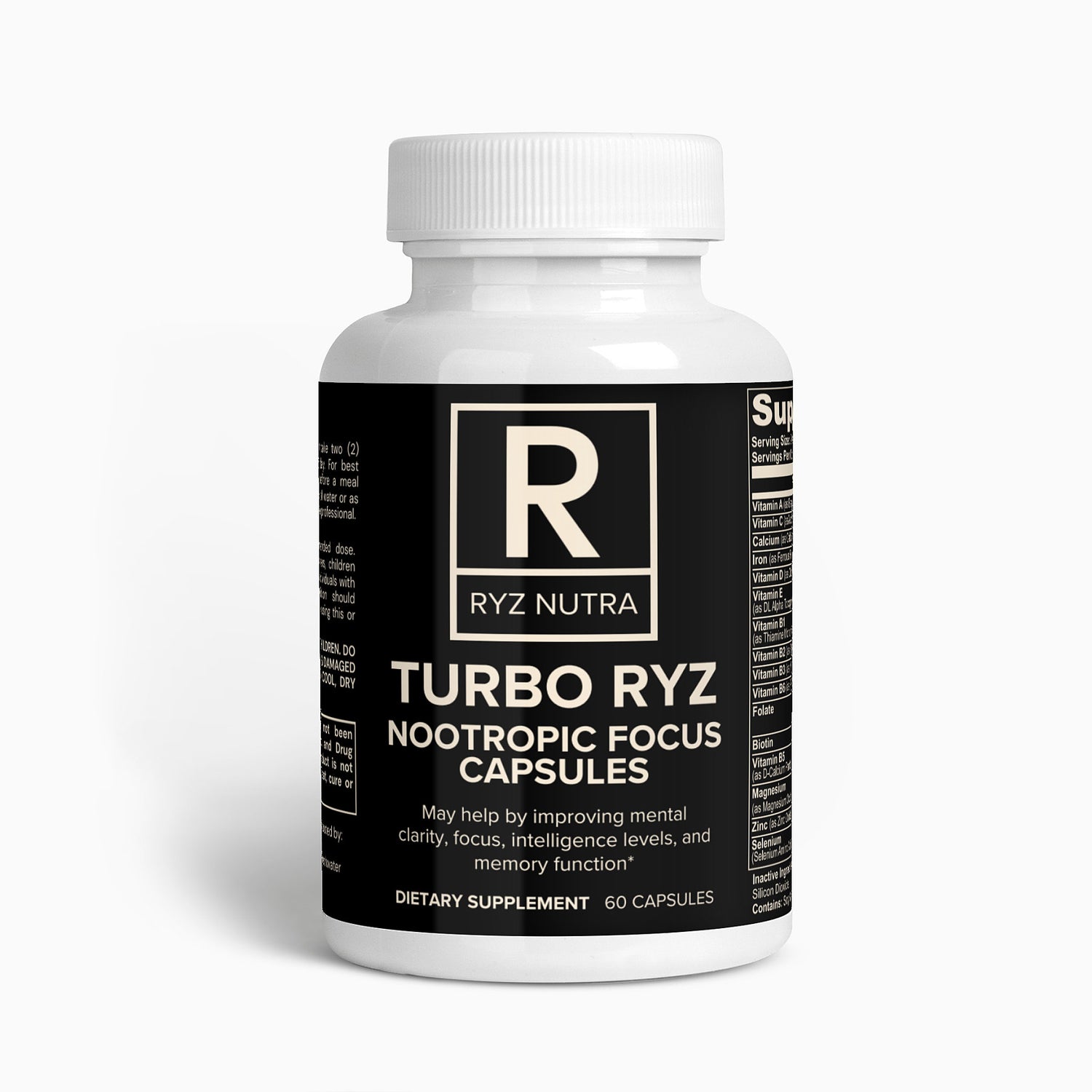 Turbo Ryz Nootropic Focus Capsules