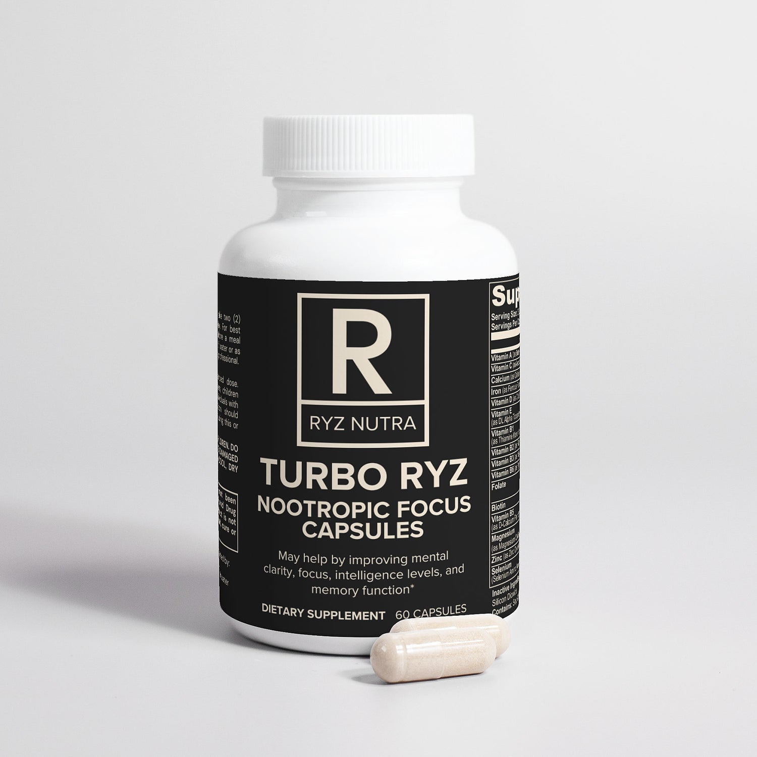 Turbo Ryz Nootropic Focus Capsules